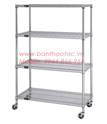 Giá INOX SMT chống tĩnh điện  - Gia-inox-smt-wire-cart